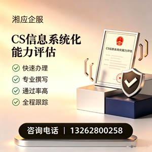 郑州CS信息系统化能力评估申报服务