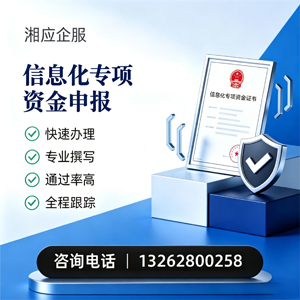 郑州信息化专项资金申报服务